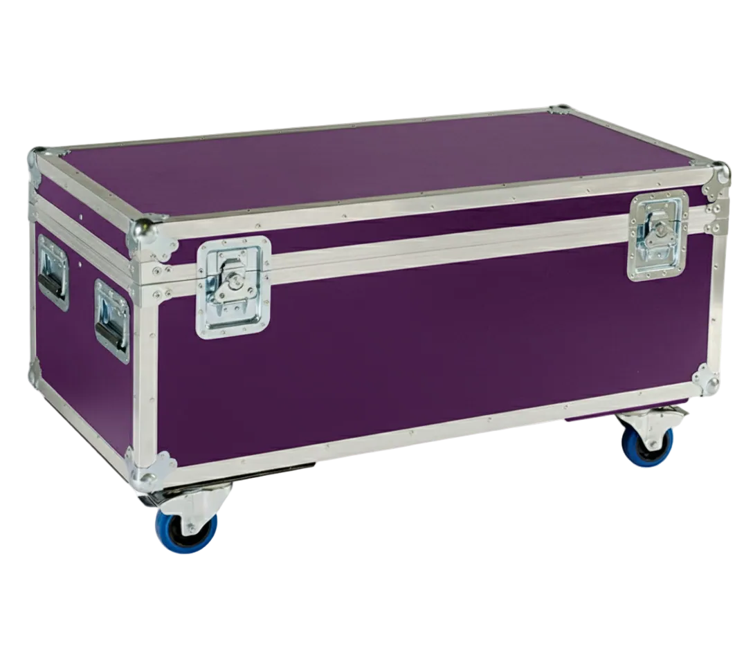 44" x 22" ATA Cable Trunk with 2 Compartments and Wheels