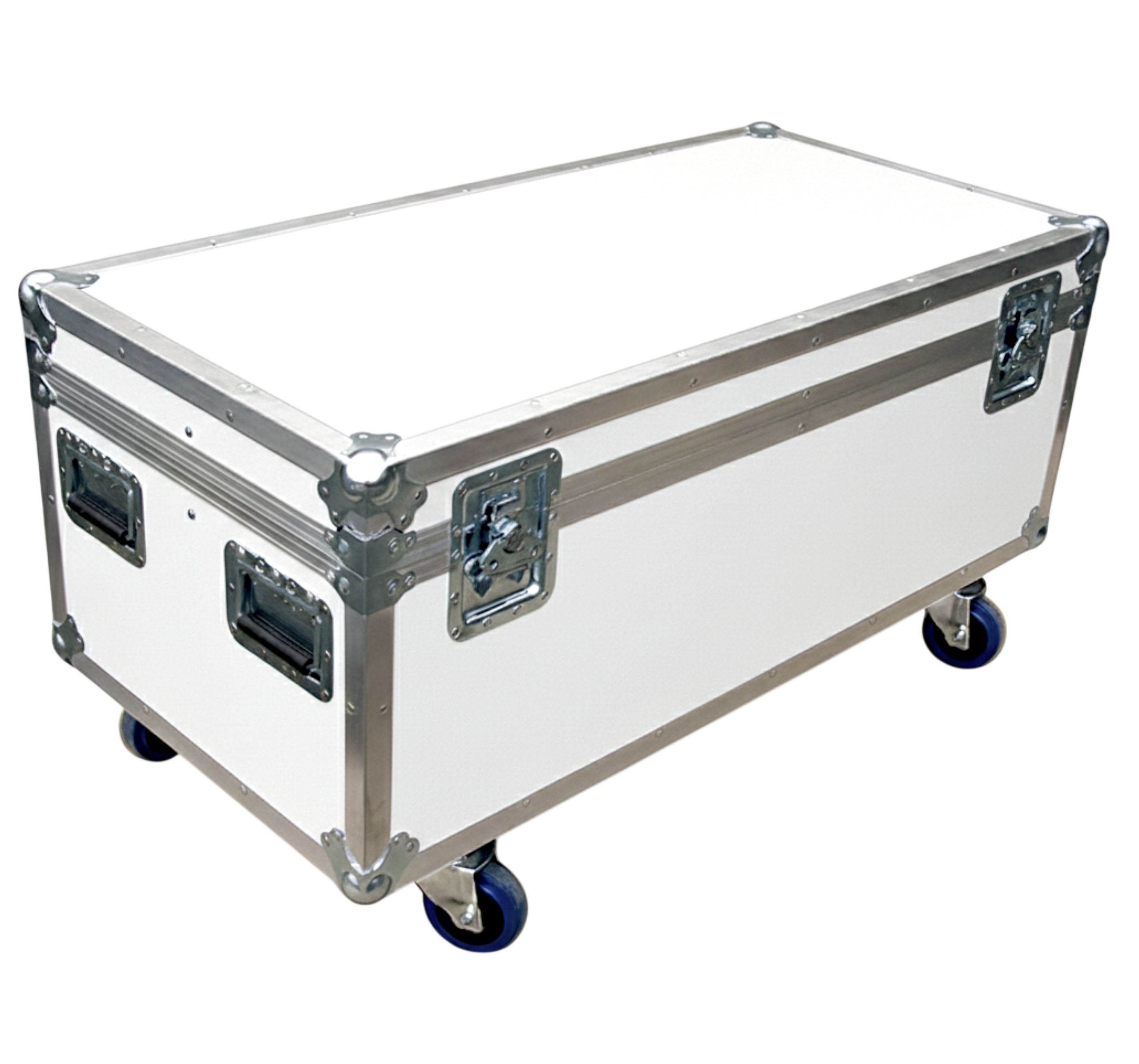 44" x 22" ATA Cable Trunk with 3 Compartments and Wheels