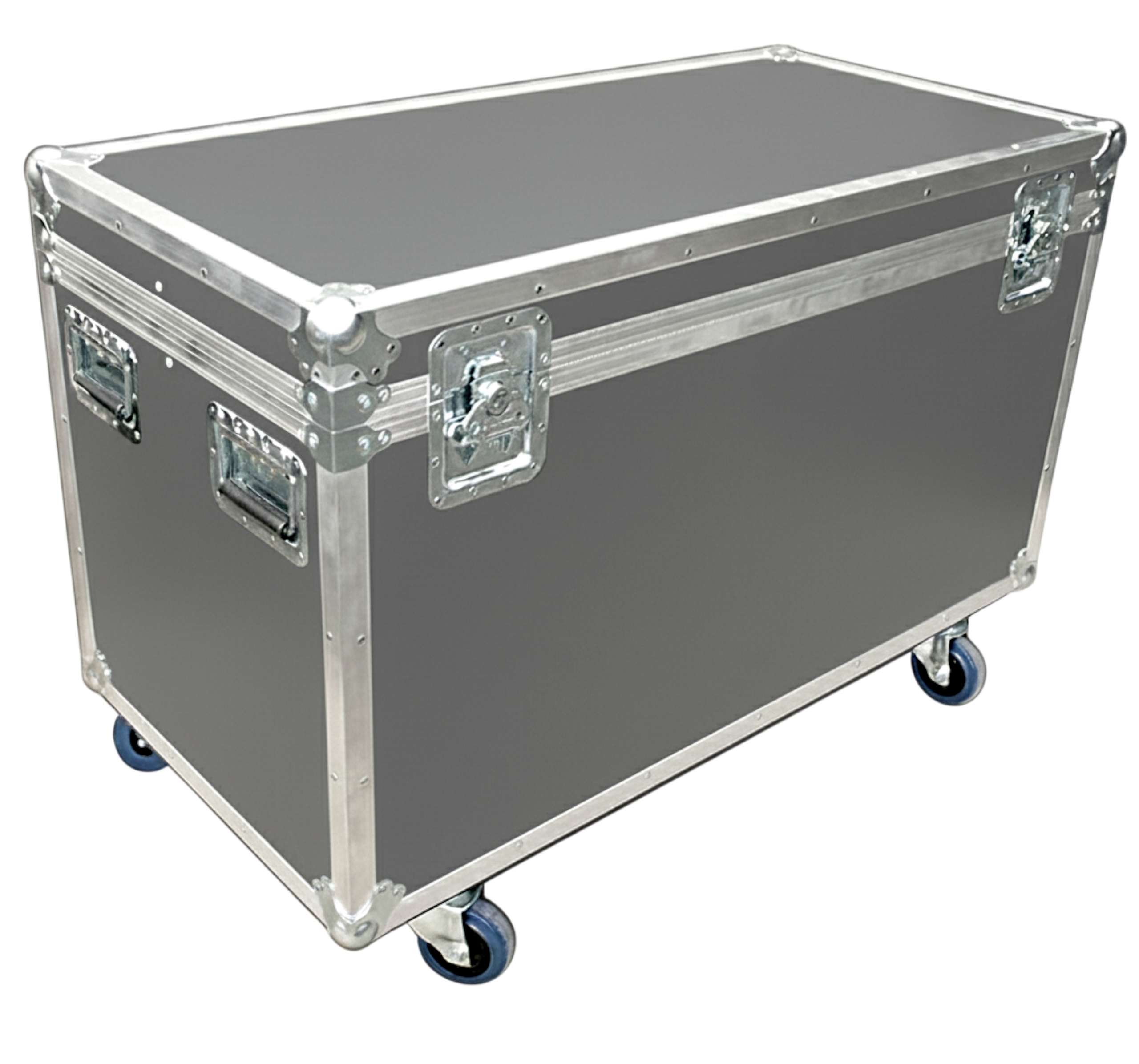 44" x 22" Extra-High ATA Cable Trunk with Wheels and 3 Compartments