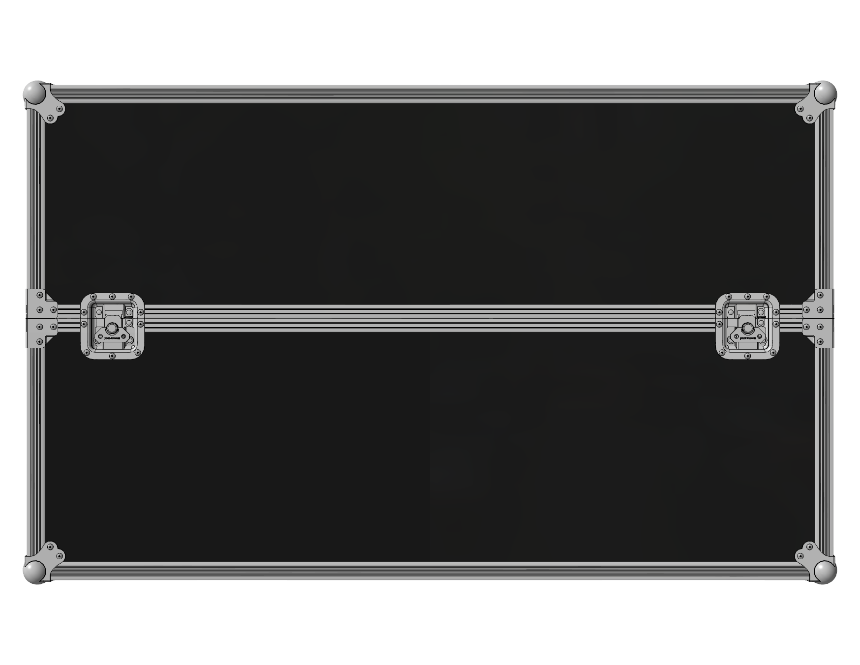 Heavy-Duty 50" TV ATA Road Case for Plasma LCD LED