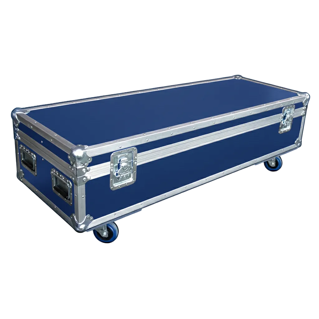 60" x 22" Extra Long ATA Cable Trunk 13" High with Wheels