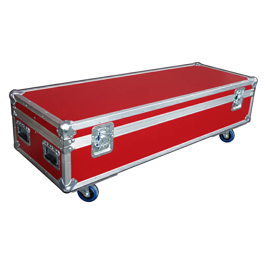 60" x 22" Extra Long ATA Cable Trunk 13" High with Wheels