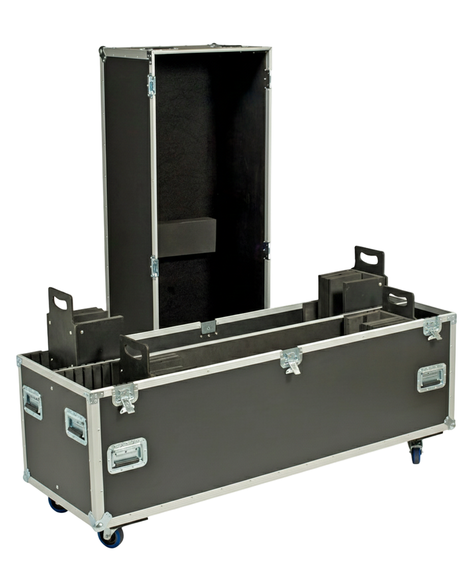 Adjustable 45"-70" Fits 2 Screens TV ATA Road Case