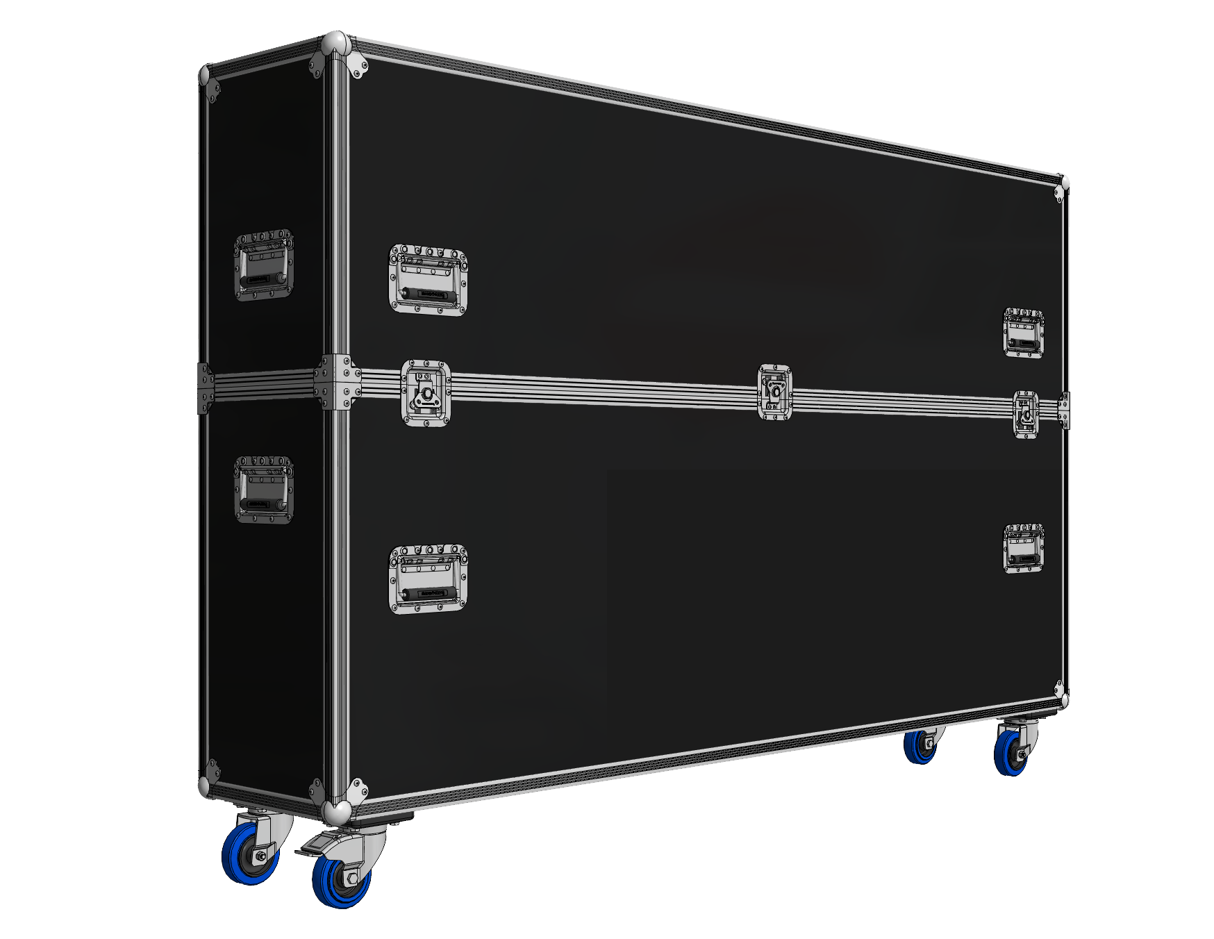 Adjustable Heavy-Duty 60"-85" LCD, LED & Plasma TV Road Case