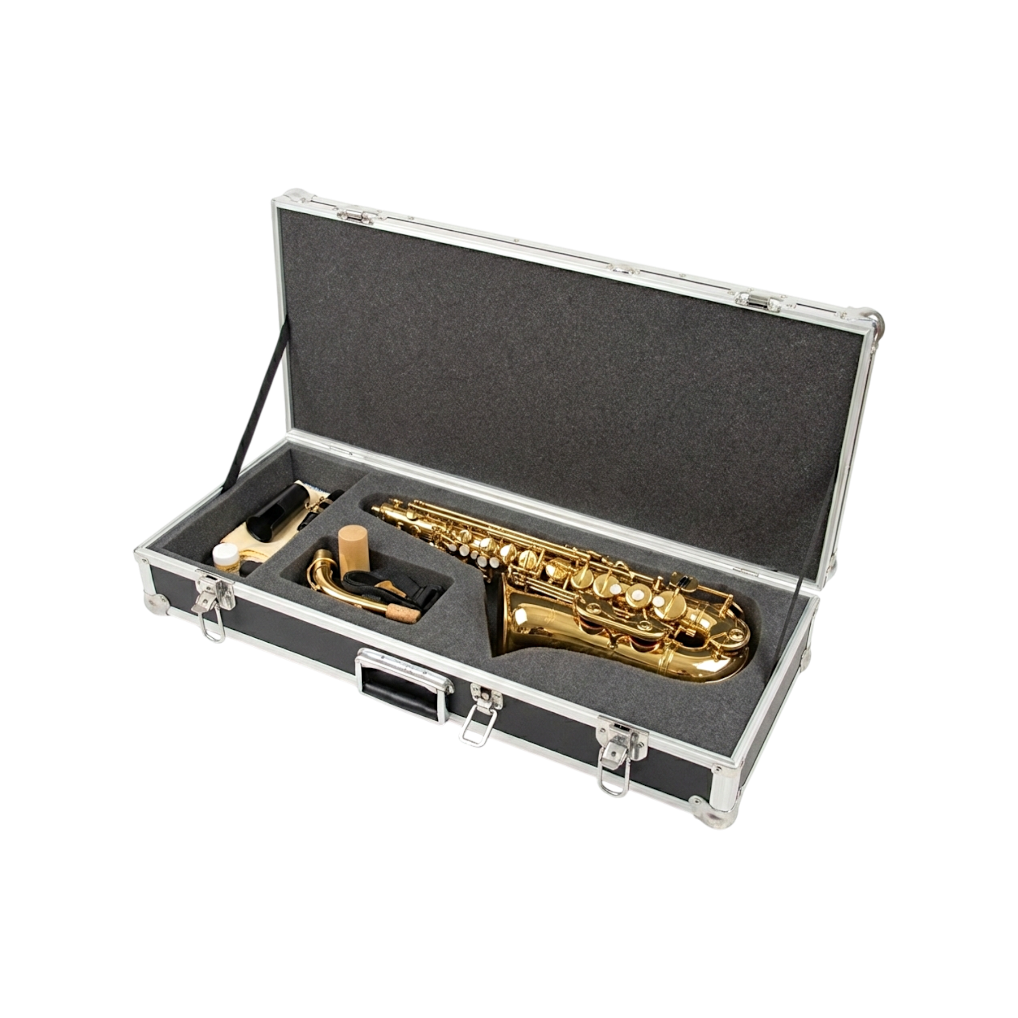 Alto Saxophone ATA Road Case with Wheels & Foam Interior