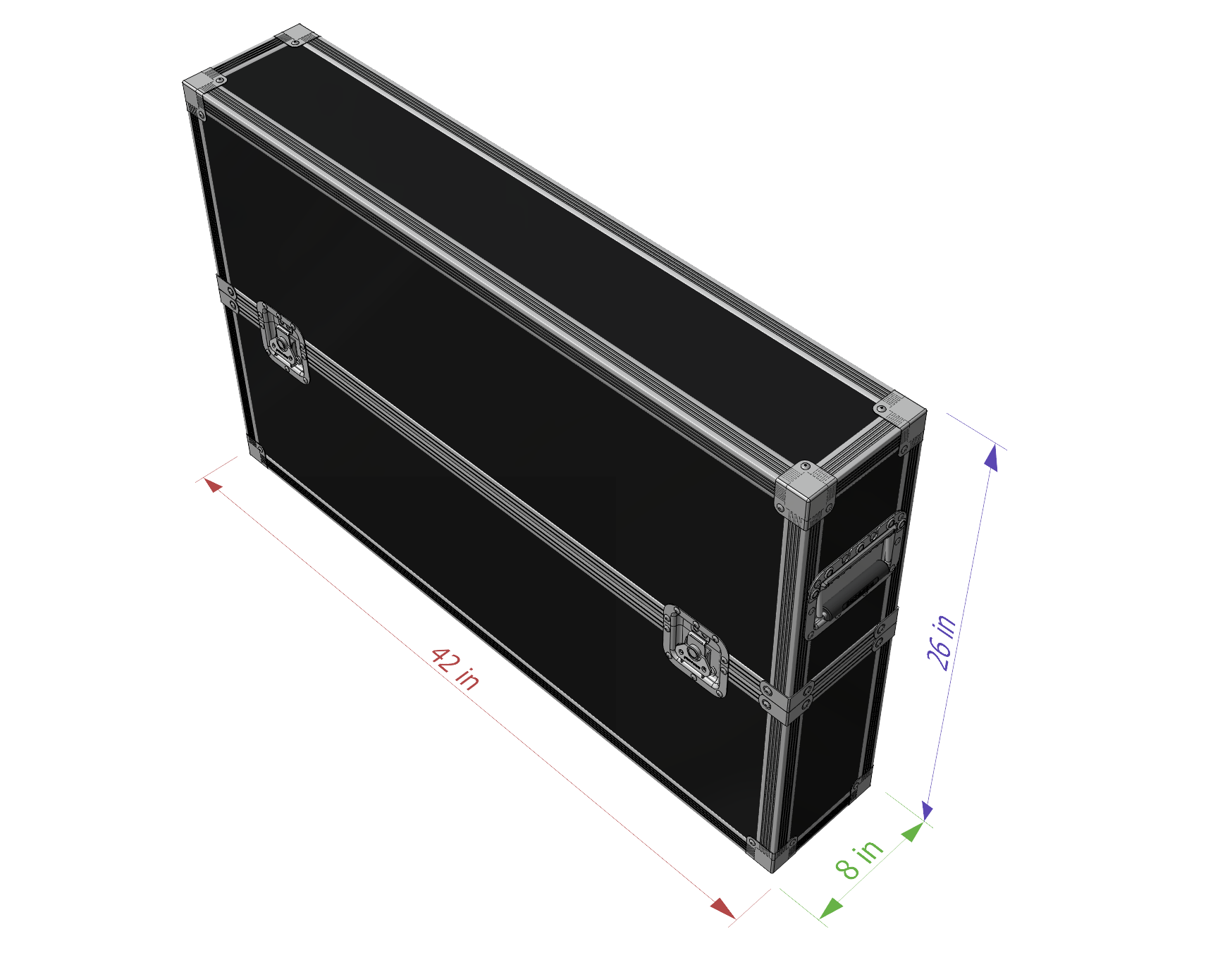 42" LCD/LED ATA TV Case | Safe Transport & Light-Duty Design