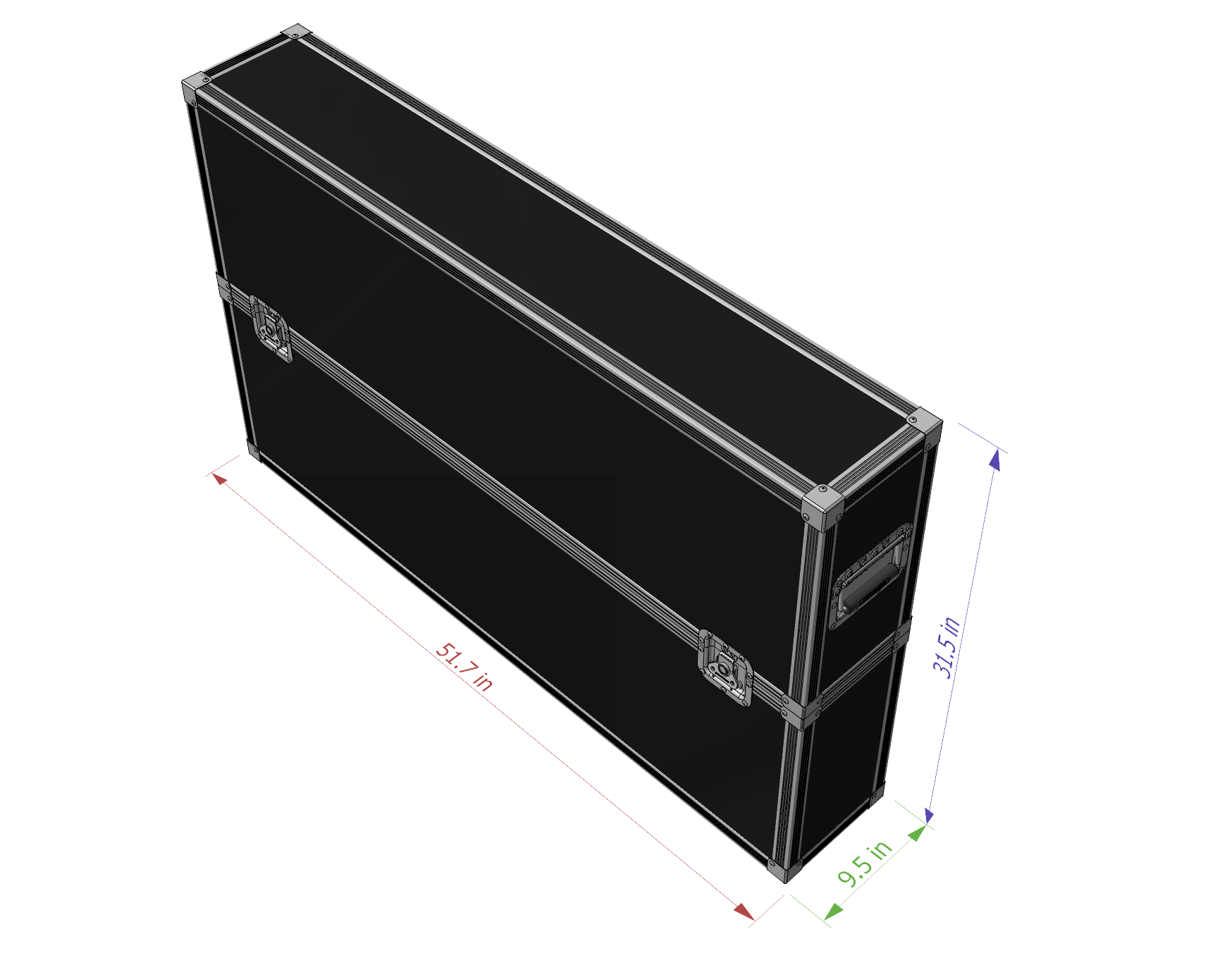50" LCD LED ATA TV Case | Lightweight Transport Case