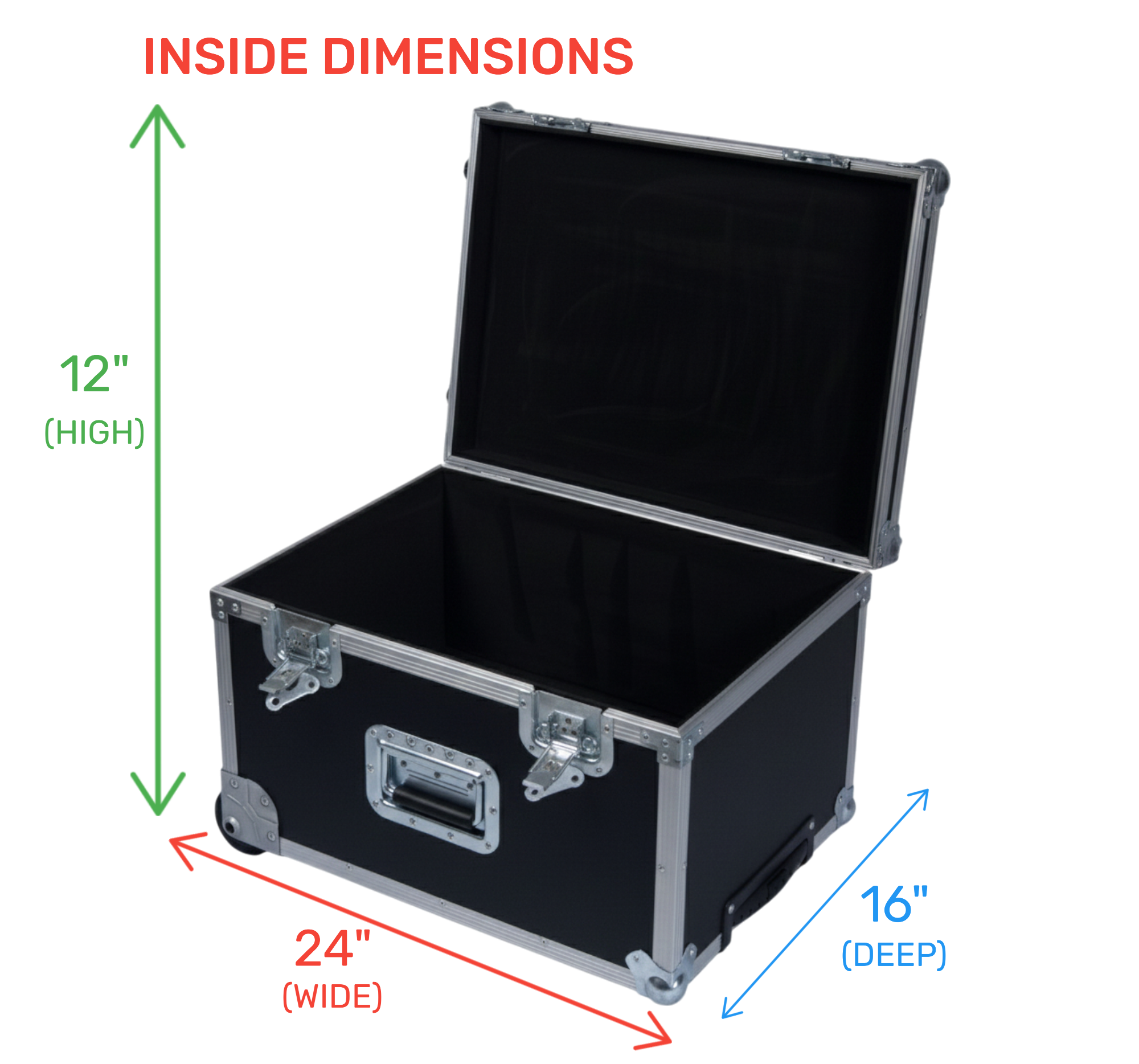 ATA Accessories Road Case with Wheels and Handle