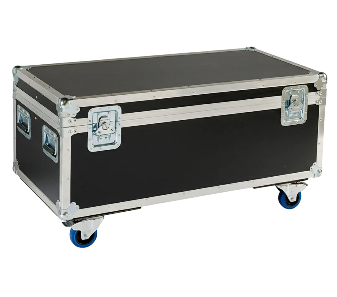 44" x 22" ATA Cable Trunk with 2 Compartments and Wheels