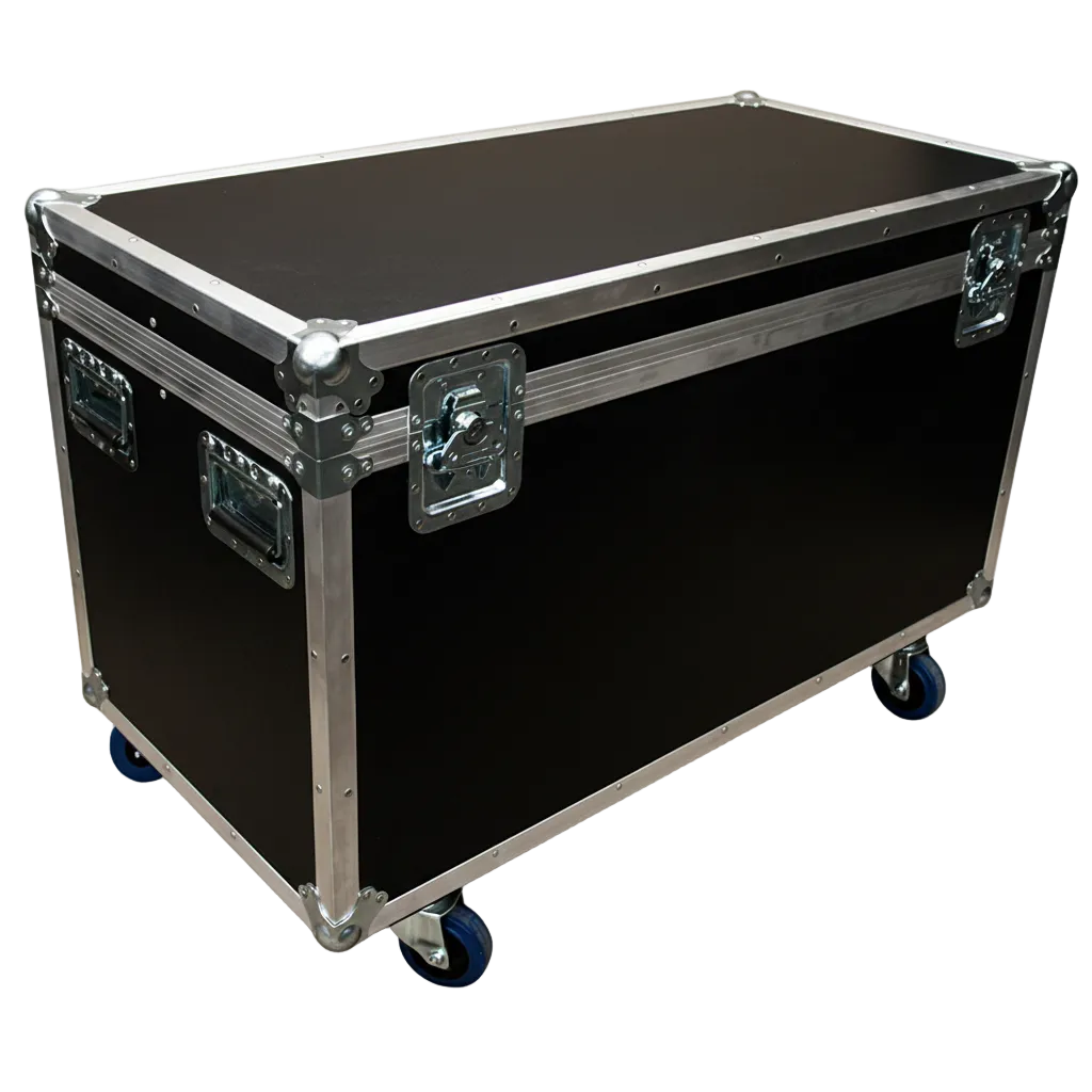 44" x 22" Extra-High ATA Cable Trunk with Wheels and 2 Compartments