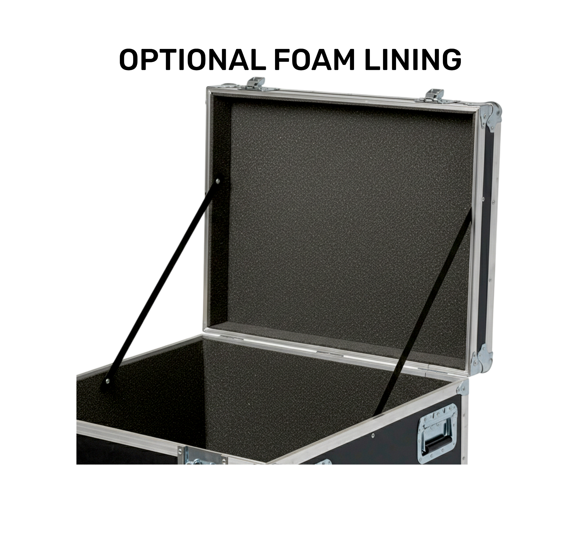 60" x 22" Extra Long ATA Cable Trunk 13" High with Wheels
