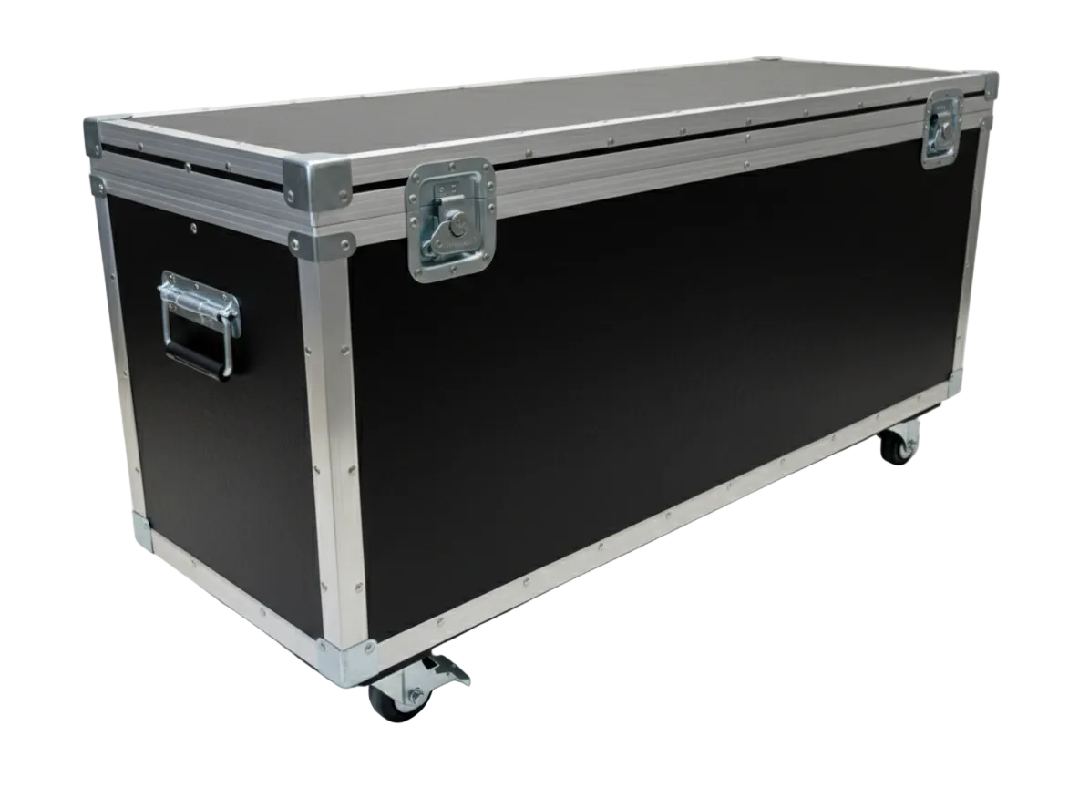 Medium Duty 1/4" ATA Shipping and Supply Trunk Case with Wheels