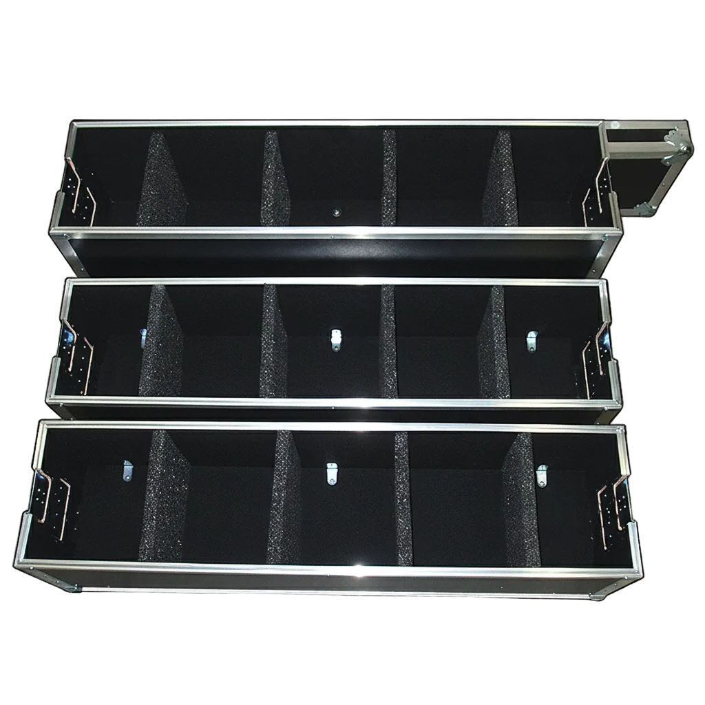 Triple Decker ATA Utility Case with 12 Removable Foam Dividers