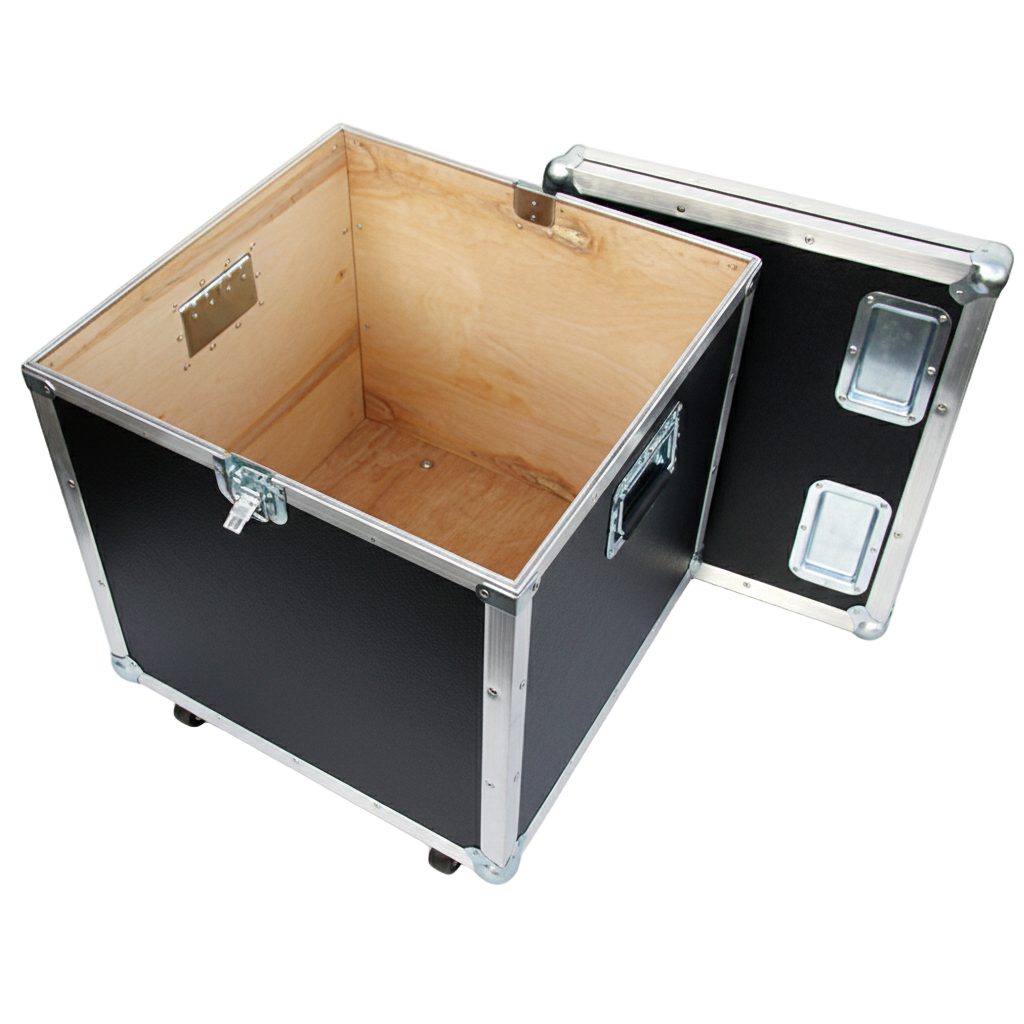 Stackable 21x21x21 ATA Utility Trunk Case with Wheels