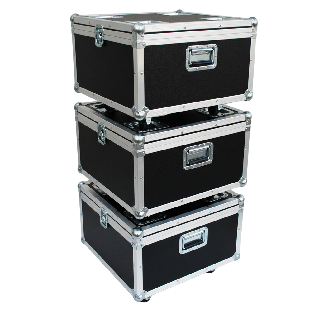 Stackable 23x23x13 ATA Utility Trunk Case with Wheels