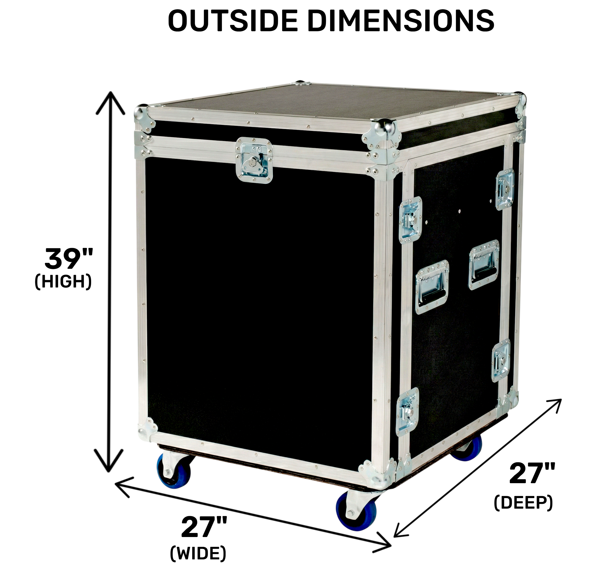 Behringer X32 Compact ATA Mixer Rack Case with Wheels