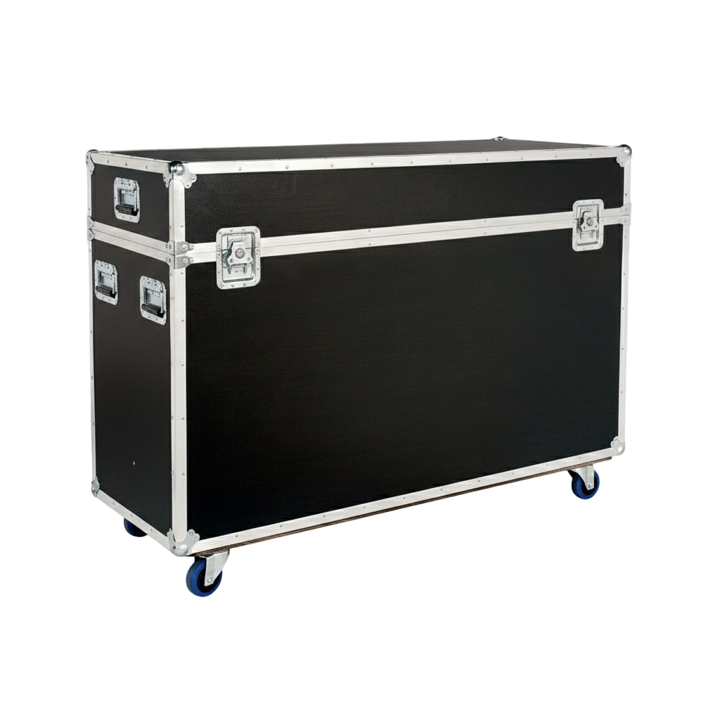 Custom 61"-70" LCD TV Monitor ATA Road Case with Electric Lift