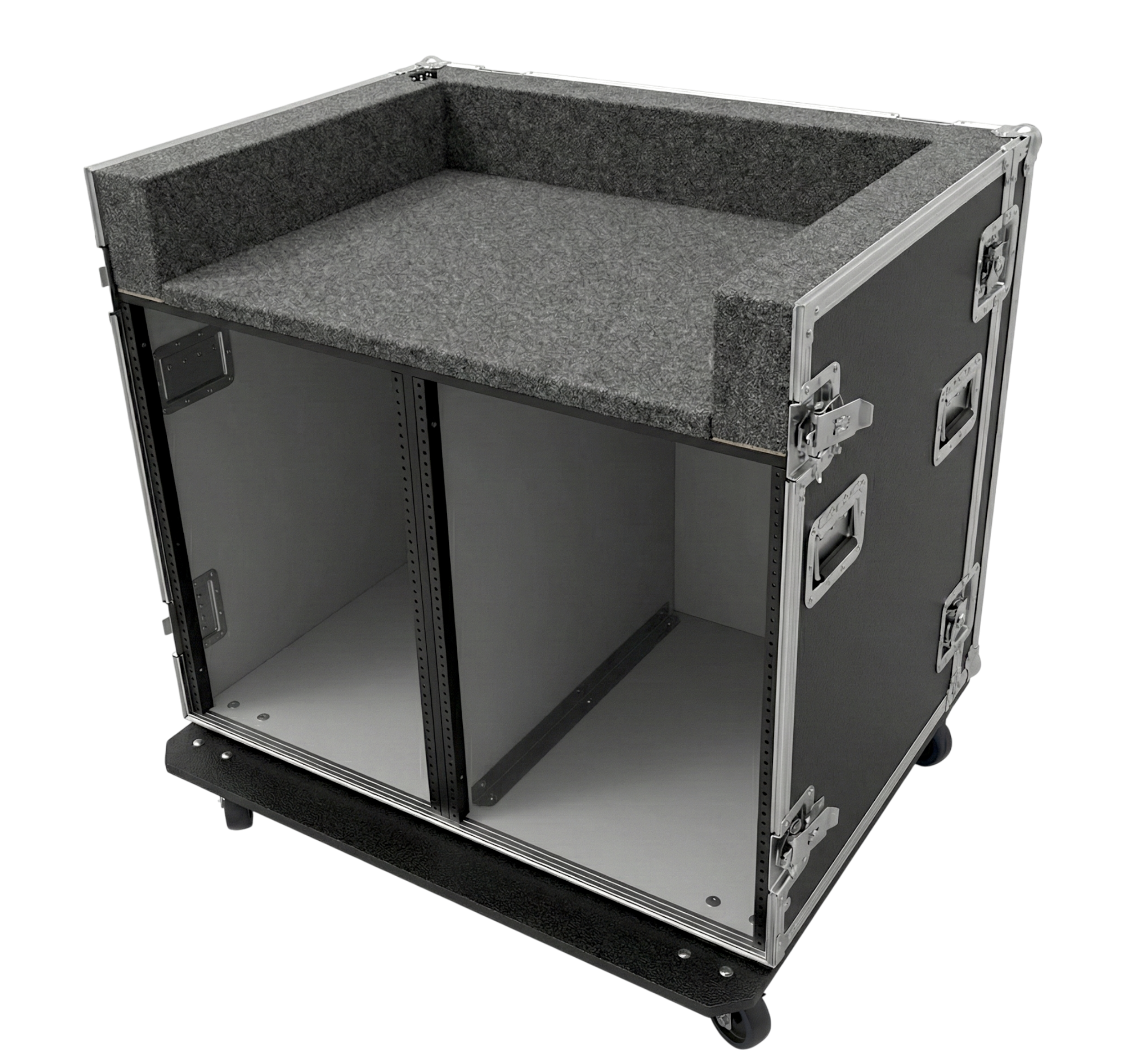 Custom Double Rack Mixer Case with Casters – Fits Most Mixers