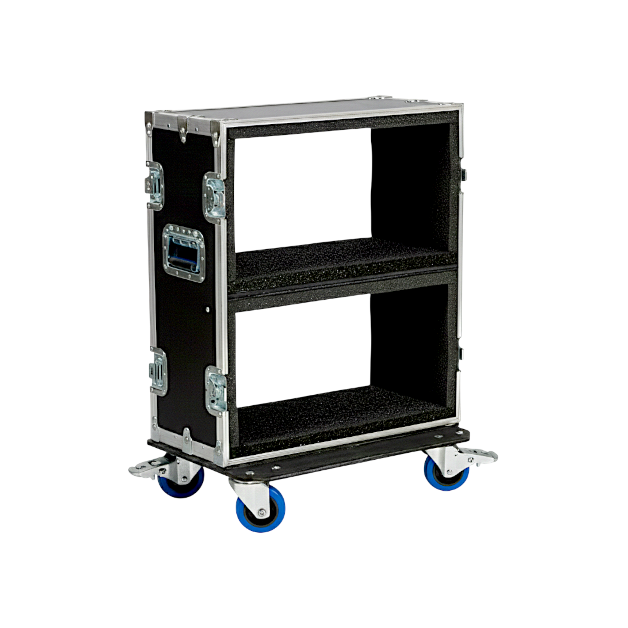 Custom Dual Amp Head ATA Road Case With Wheels
