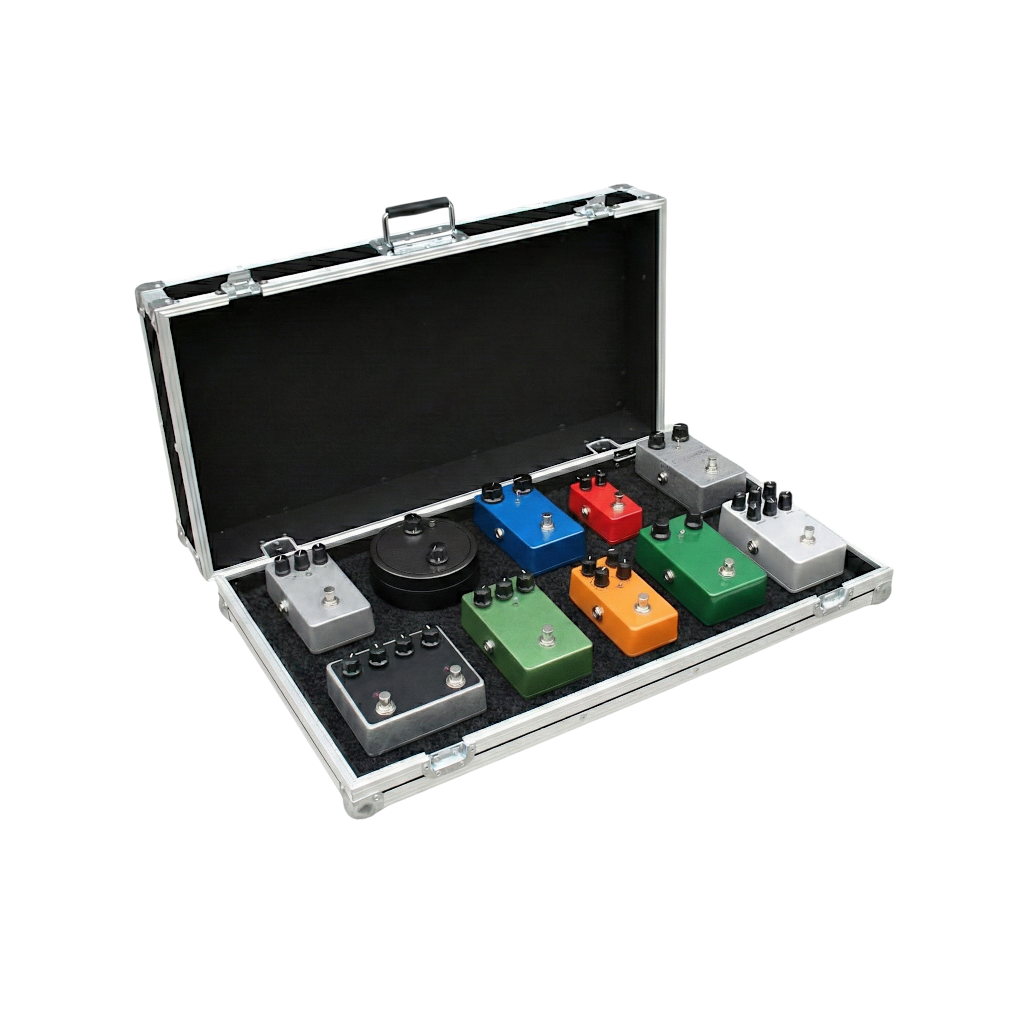 Custom Effect Pedal 1/4" Ply ATA Road Case | Carpet Lined Interior