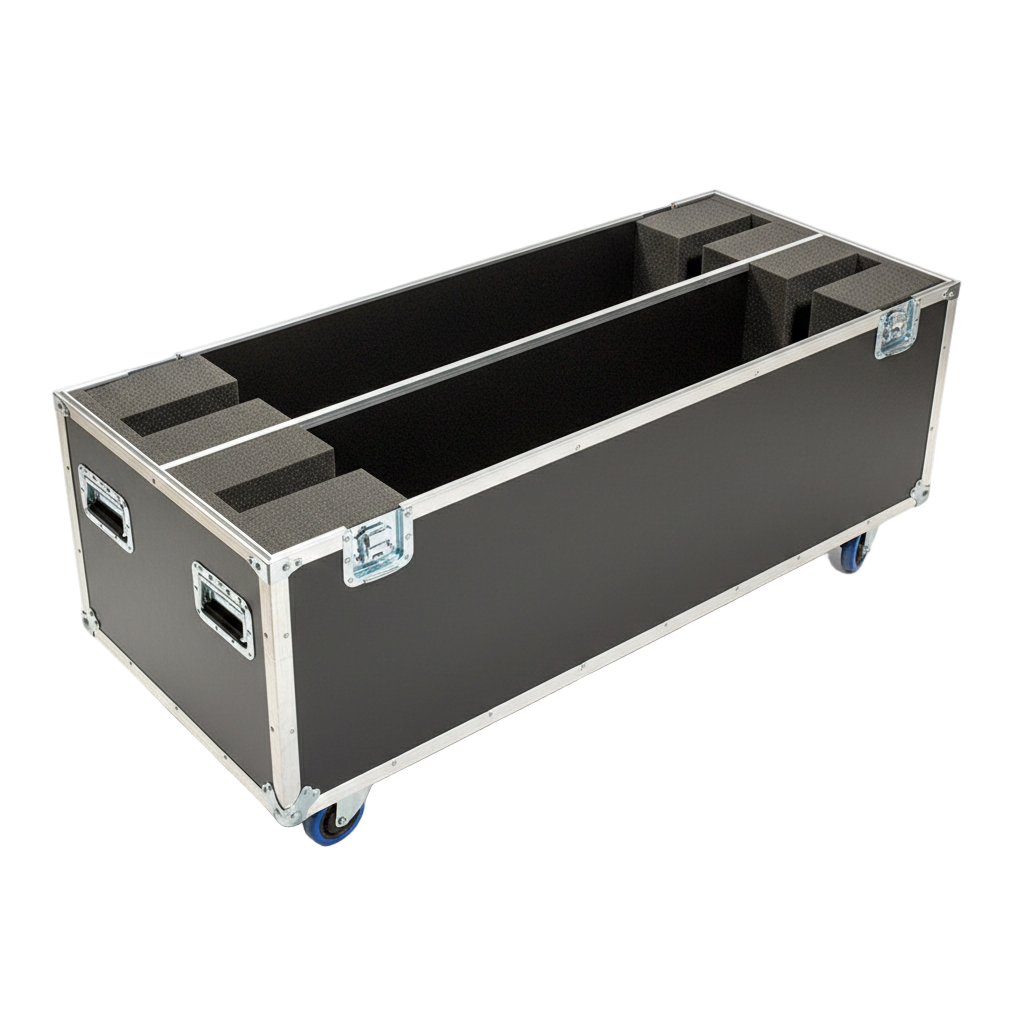 Custom Heavy-Duty 81"-90" 2-Screen LCD/LED TV ATA Case