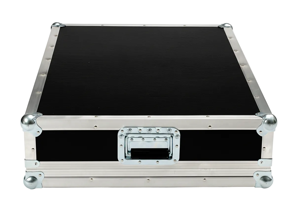Custom Large Mixer Over 24" ATA Road Case – Carpet Lined