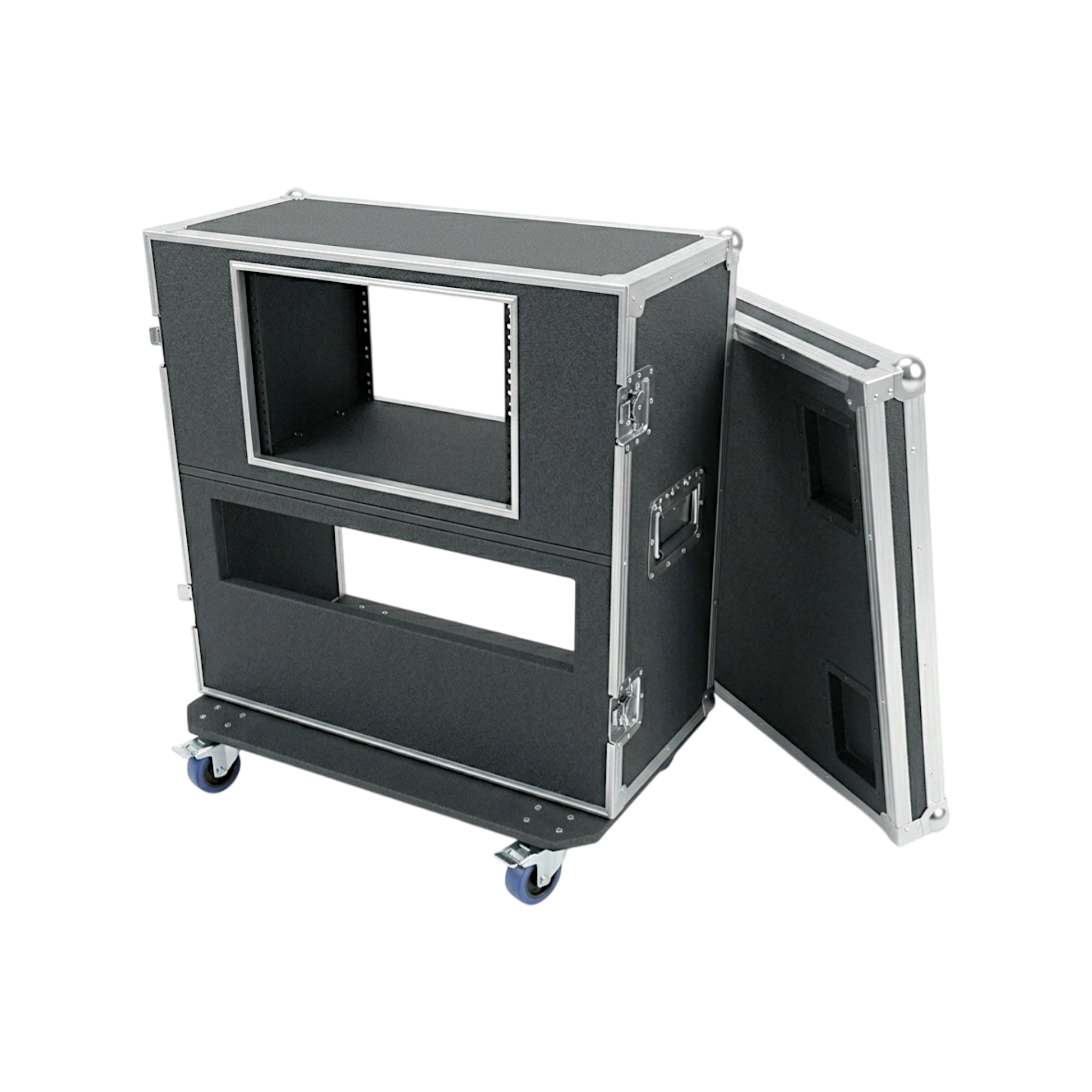 Custom 3/8" Ply Shock Mount Rack And Head ATA Combo Case