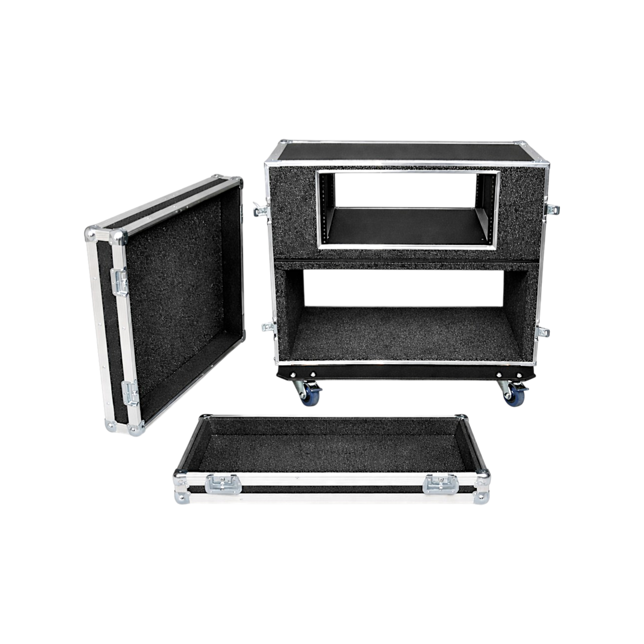 Custom 3/8" Ply Shock Mount Rack And Head ATA Combo Case