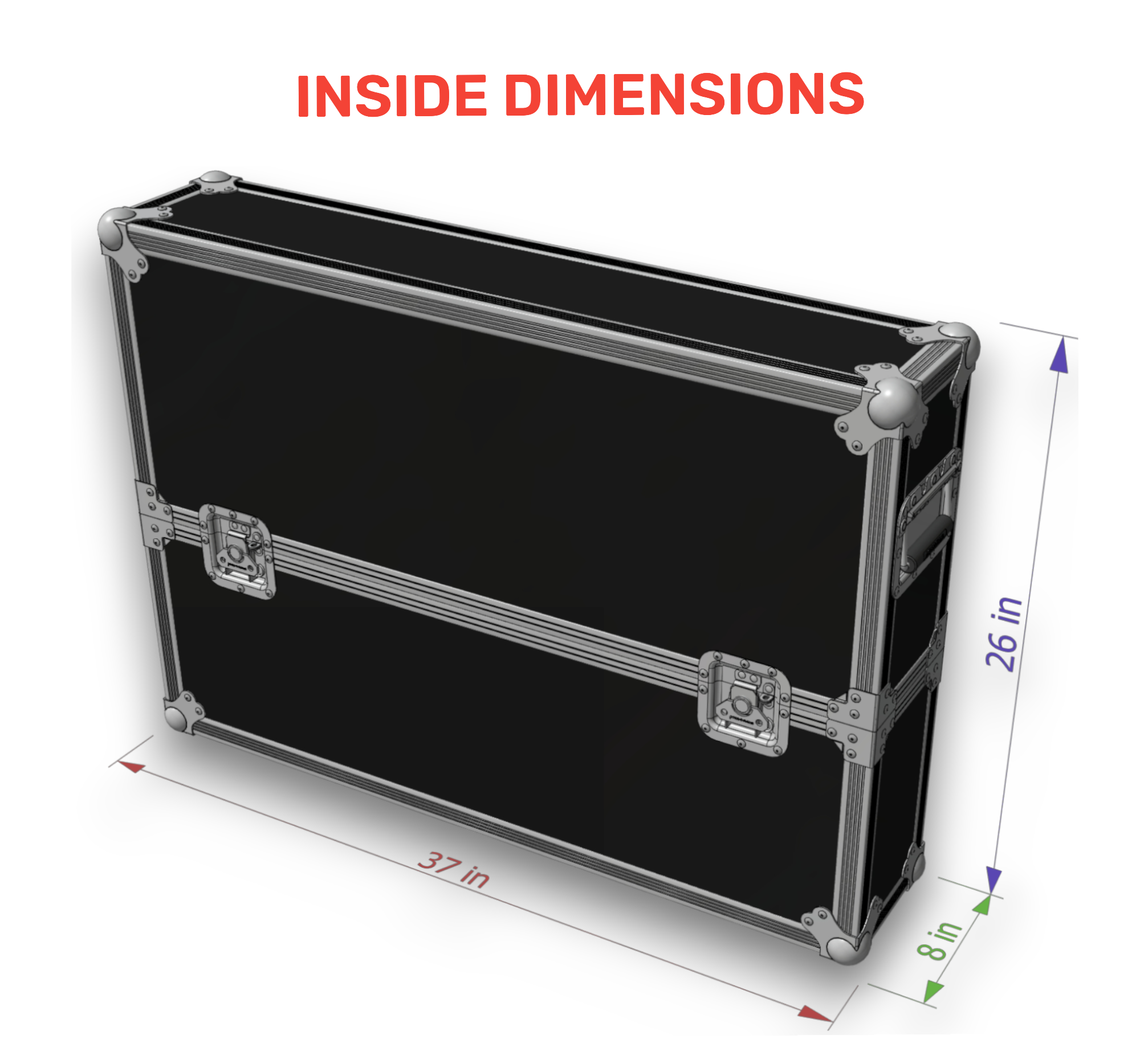 Heavy-Duty 37" LCD LED Flat Screen ATA TV Case