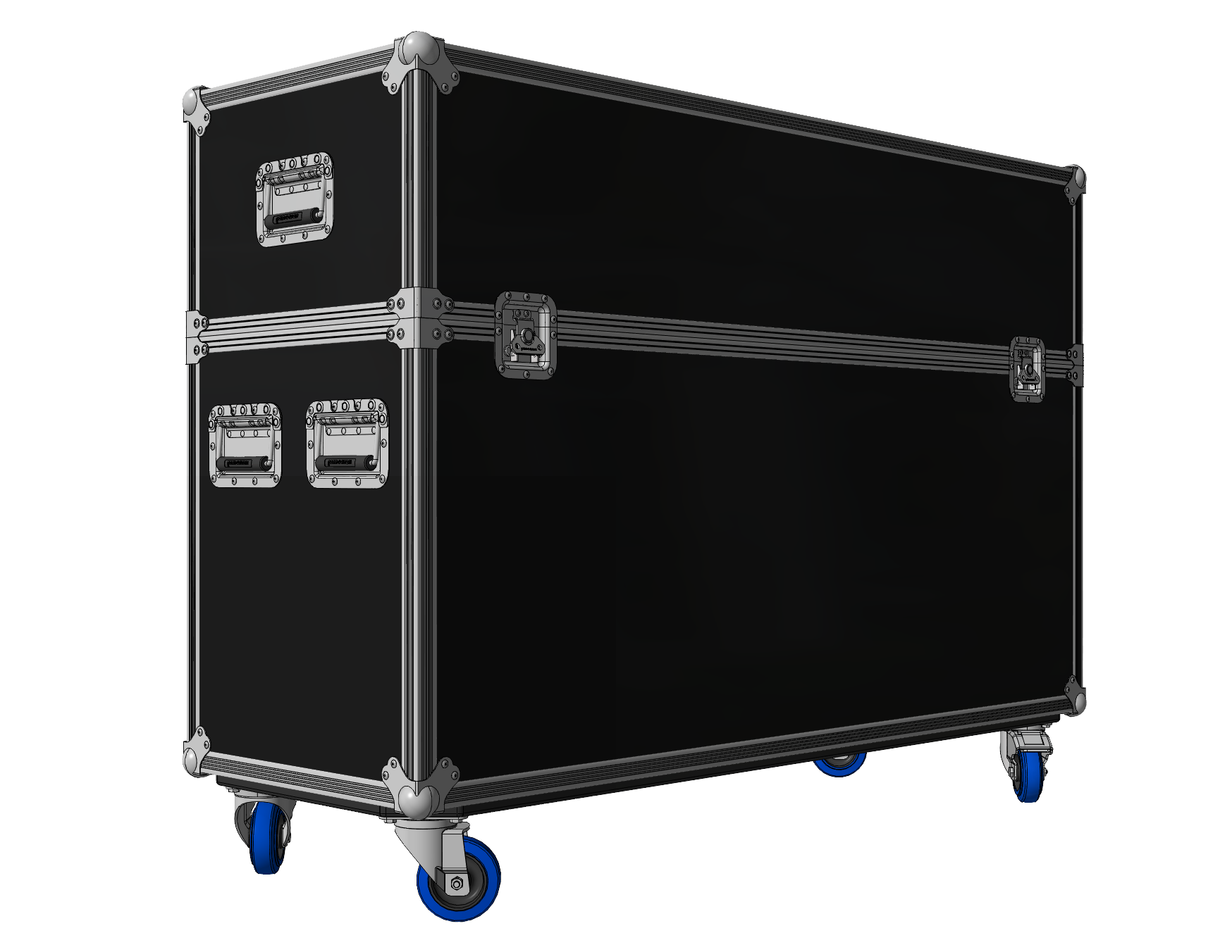 Heavy-Duty 55" Multi-Screen ATA TV Case | Fits 48"-60" Screens