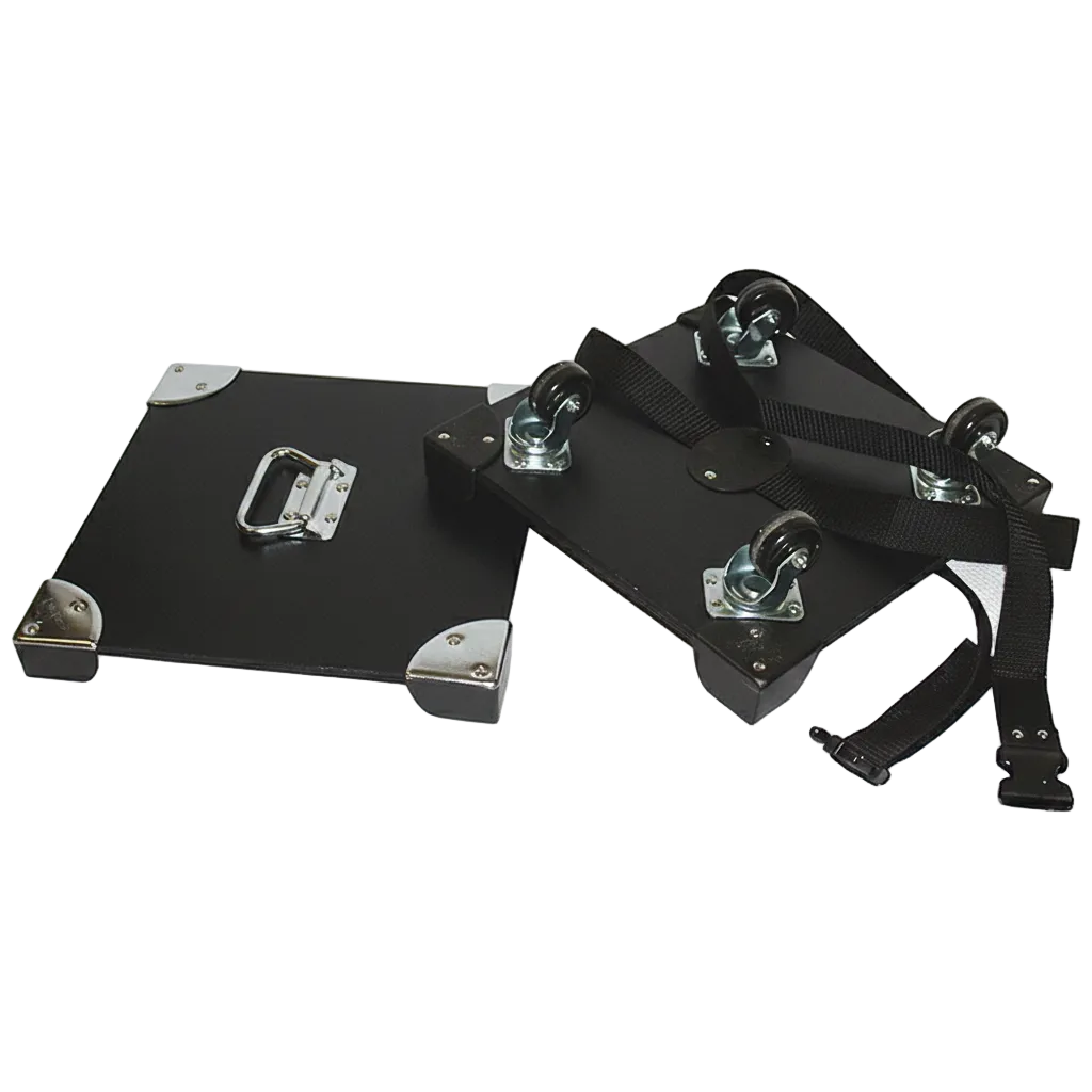 Heavy Duty HDPE Stackable Rolling 3-Crate Set