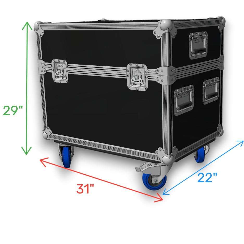 Heavy-Duty 24"-30" Multi-Screen ATA TV Case | Safe Transport