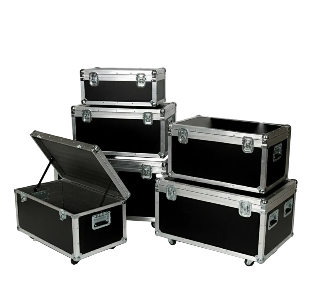 Medium Duty ATA Utility & Supply Trunk Cases w/ Dolly Wheels – 6 Sizes