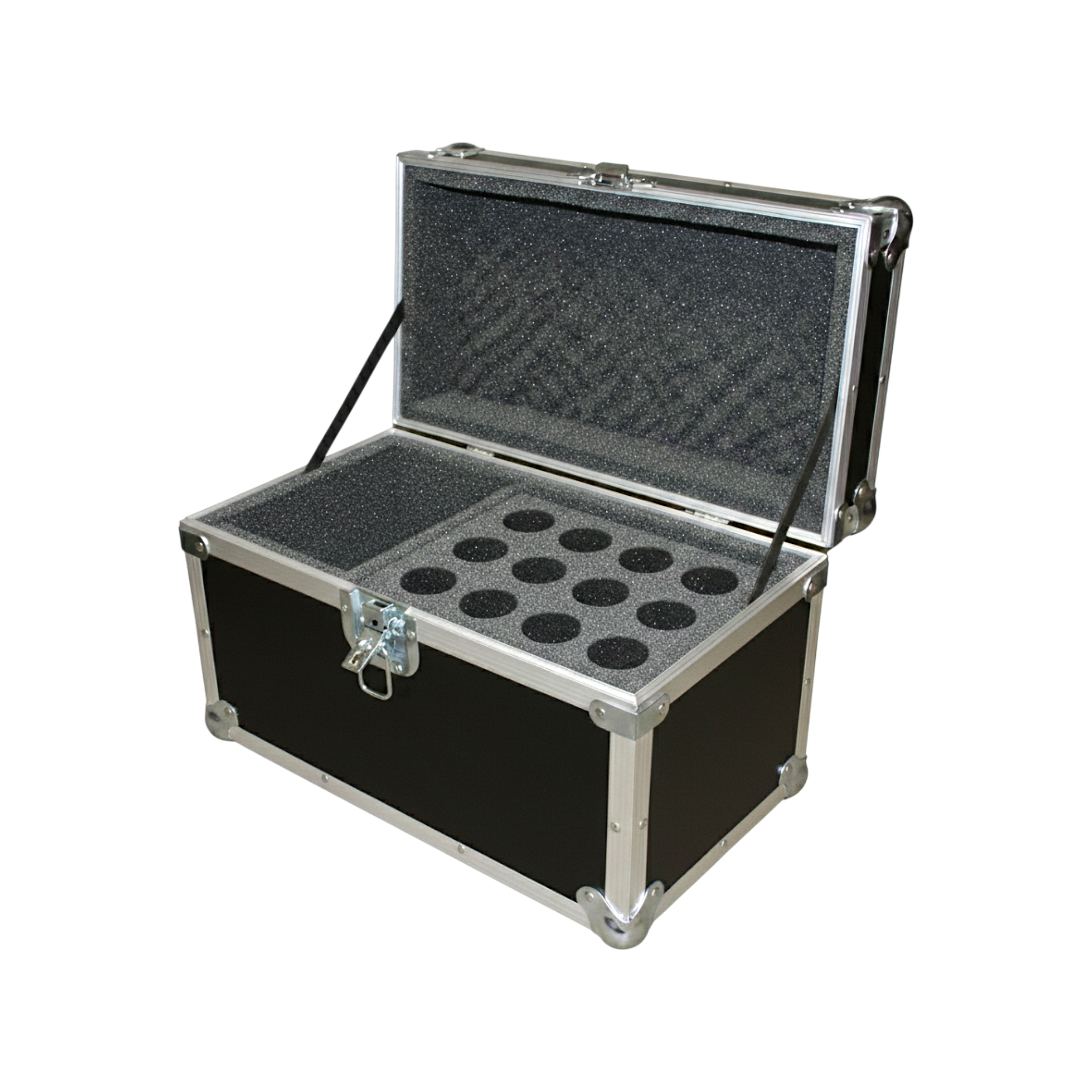 12 Microphones ATA Case with Wire Compartment