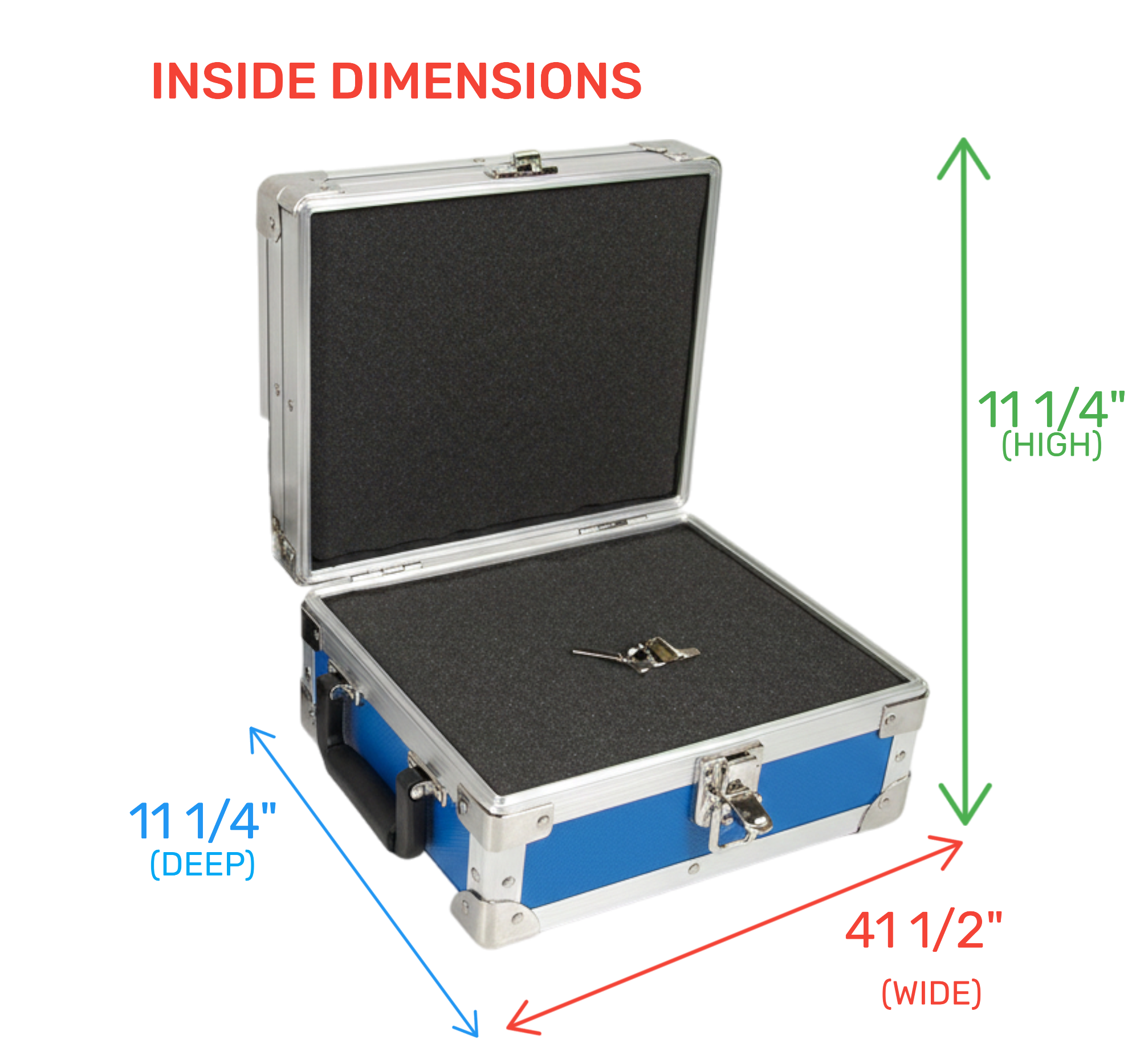 Mini ATA Accessory Case 1/4" Plywood with Foam Layers