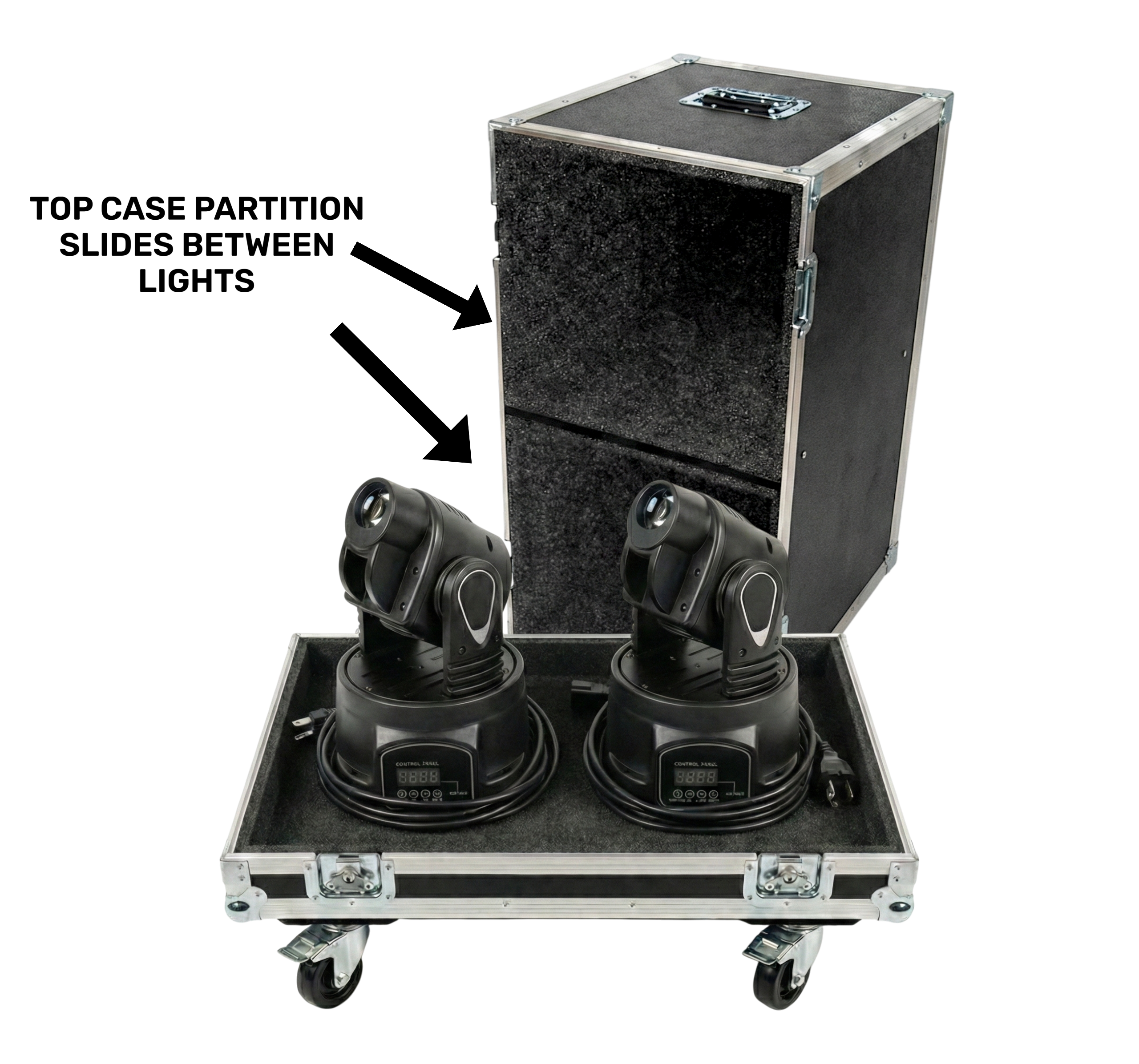 Moving Head 2 in 1 Tray ATA Case – Custom Fit by Brand and Model