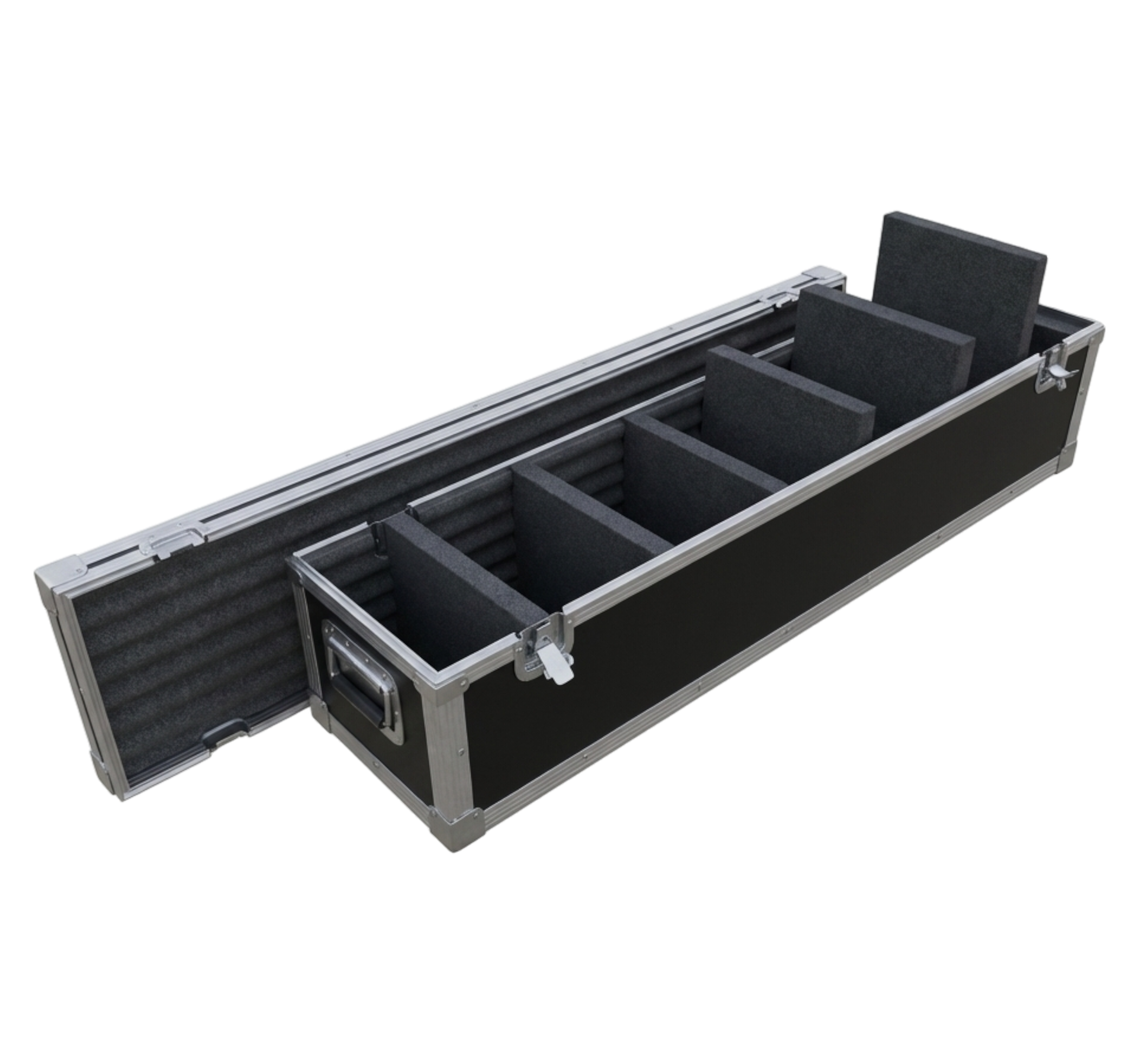 PAR LED ATA Road Case – 6 Removable Dividers, 3 Sizes