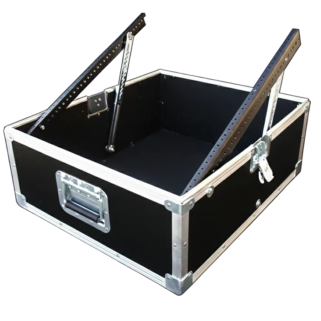 Pop Up Mixer ATA Case – 12 or 14 Space with Adjustable Rails