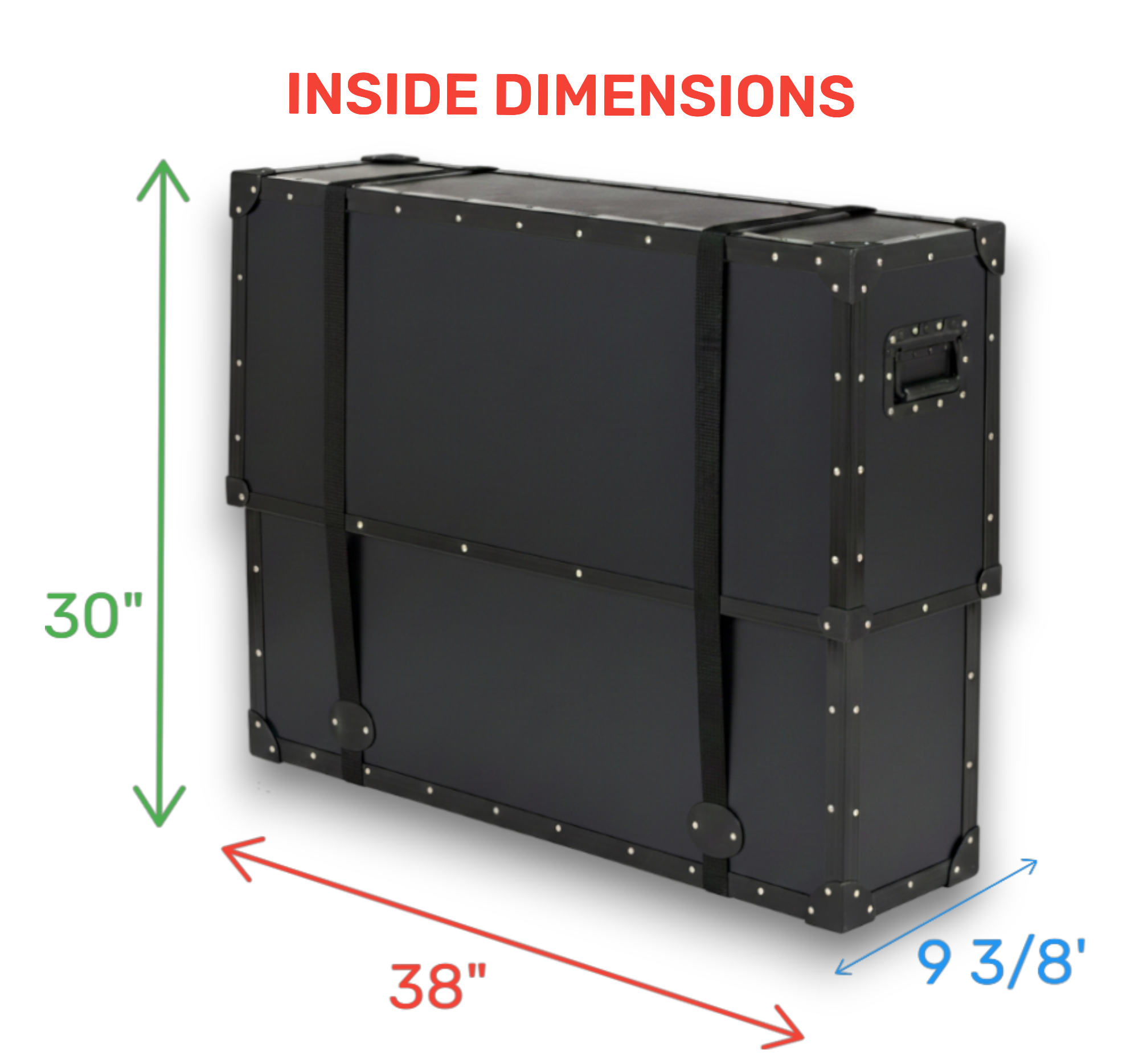 TuffBox 38" TV Case with Telescopic Lid | Heavy-Duty Protection