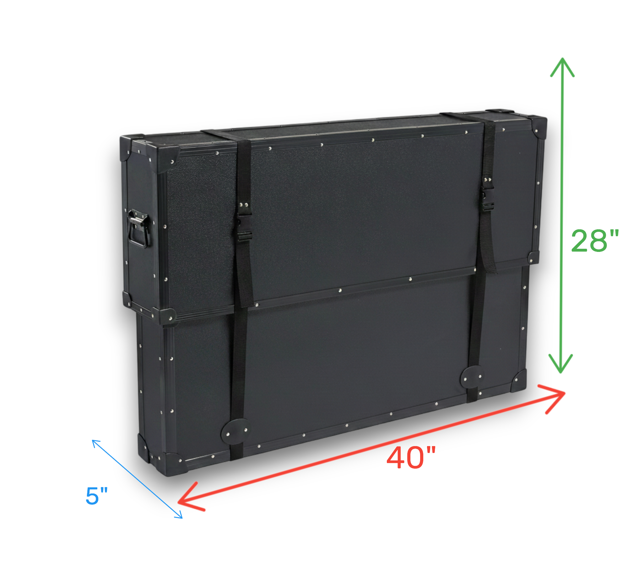 42" TuffBox Economy Slim TV Case | Adjustable Telescoping Lid