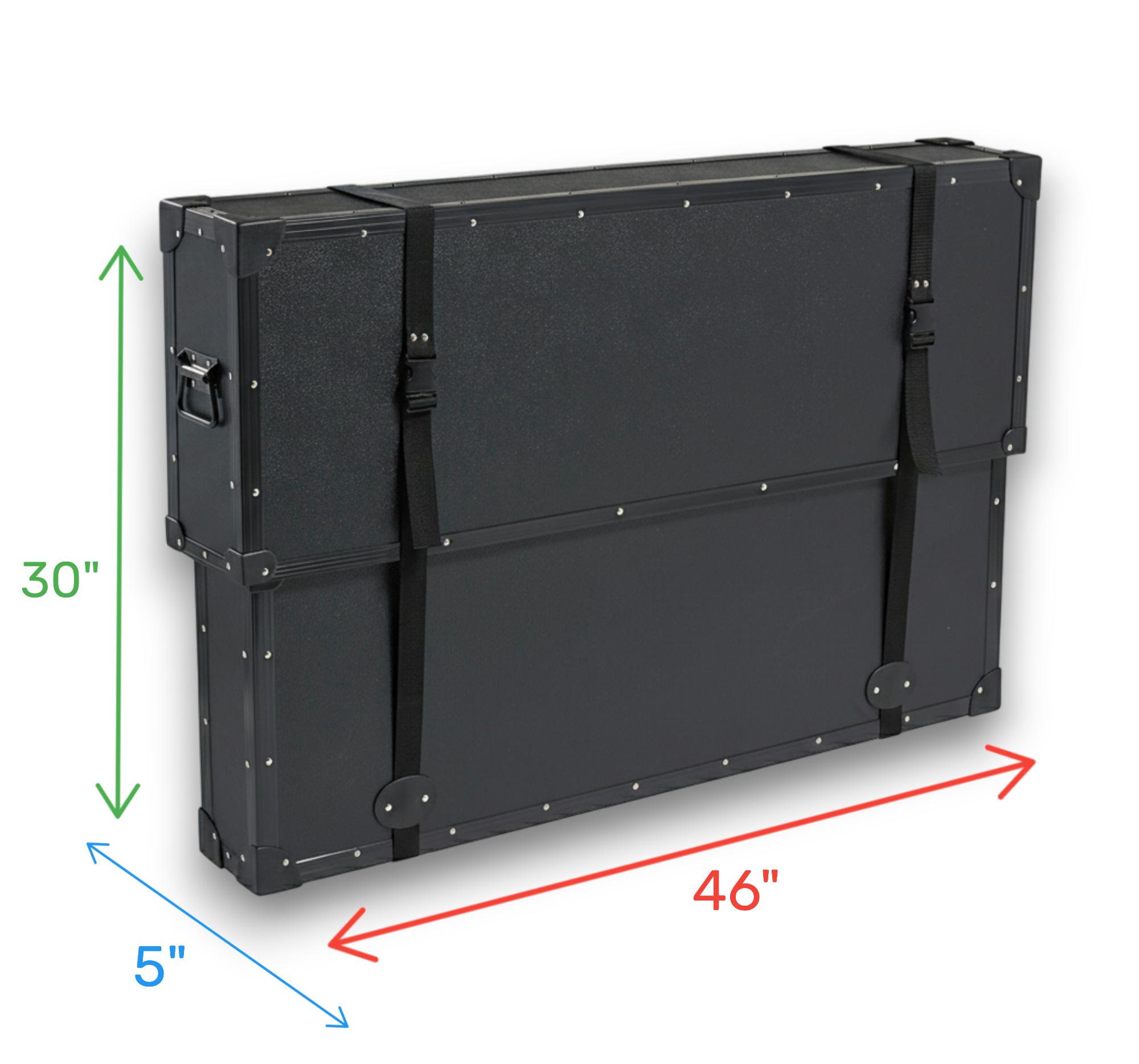 50" Plasma LCD LED TuffBox TV Case | Adjustable Telescoping Lid