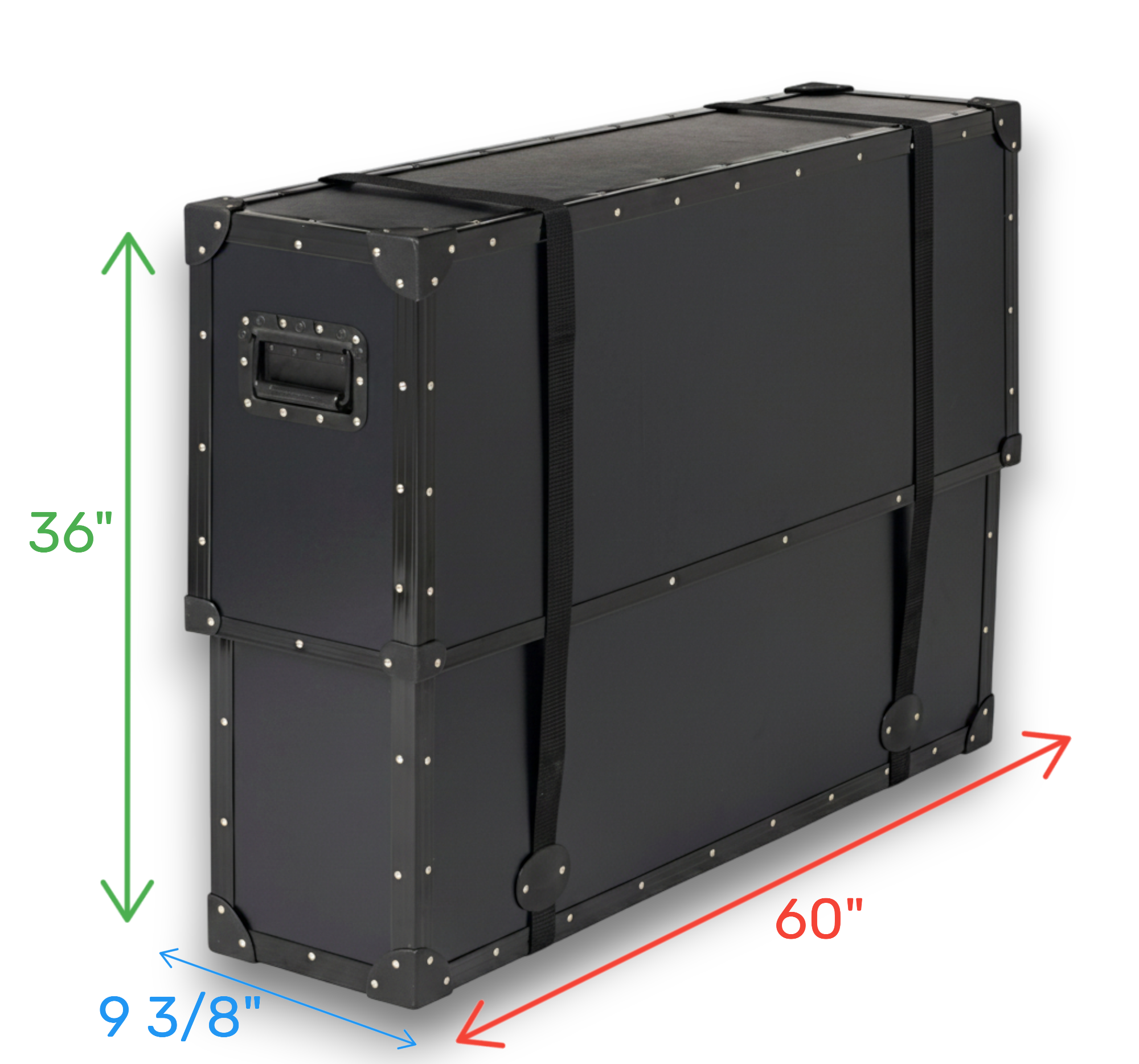 60" Plasma/LCD/LED TuffBox Road Case | Adjustable Telescoping Lid